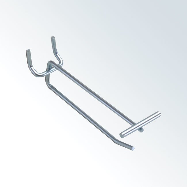 thumbnail image 2 of Flip Scan 200-Pack 8 Inch Metal Peg Hooks With Label Holders For 1/4 And 3/16 Pegboard 2 of 6